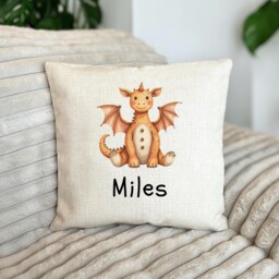 Personalised Dragon Cushion - Personalized Pillow Nursery Pillow Infant Decor Cute Gift New Baby Theme Magestic Decor