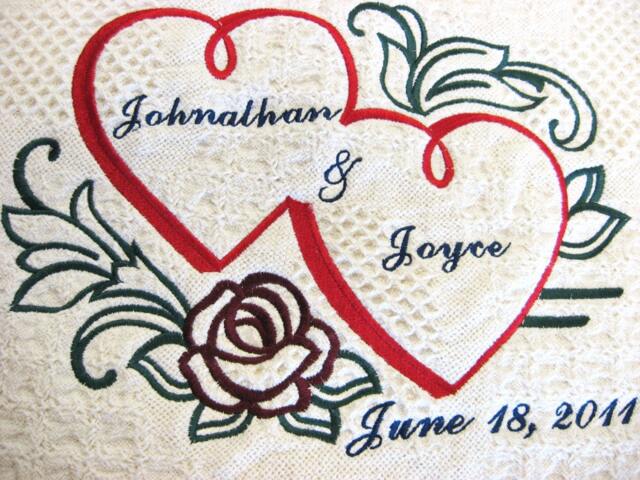 Personalized Wedding Or Anniversary Keepsake Throw - image 1