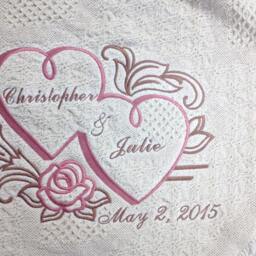 Personalized Wedding Or Anniversary Keepsake Throw - thumbnail 4