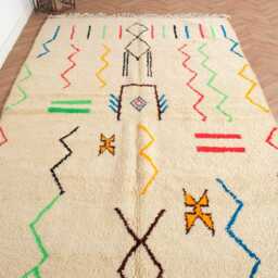 Handmade Beni Ourain Wool Rug - Customizable & Unique, Custom Moroccan Rug, Rug, Berber Rug - thumbnail 3