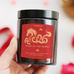 Chinese New Year Gift For Friend Family Colleague Mum Dad - Of The Horse Lunar Celebration Personalized Candle - thumbnail 2