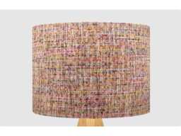 Pale Red Orange Woven Fabric Lampshade Table Floor Lamp/Ceiling Pendant Small Medium Large 20cm 25cm 30cm 35cm 40cm, UK Light Shade - thumbnail 1