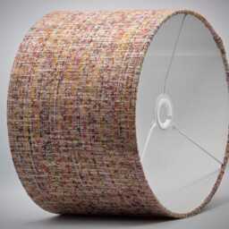 Pale Red Orange Woven Fabric Lampshade Table Floor Lamp/Ceiling Pendant Small Medium Large 20cm 25cm 30cm 35cm 40cm, UK Light Shade - thumbnail 3