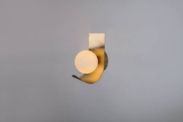 Brass Wall Lighting - Blackened Lamp Vanity Light Fixture, Sconce, Lamp, , Small - image 1