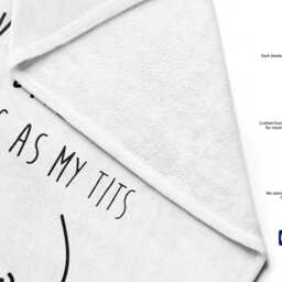 I Wish My Bank Balance Rude Funny Joke Cheeky Any Colour Soft Absorbent Beach Bath Sheet Towel Decor Family Pet His Her House Warming Gift - thumbnail 2