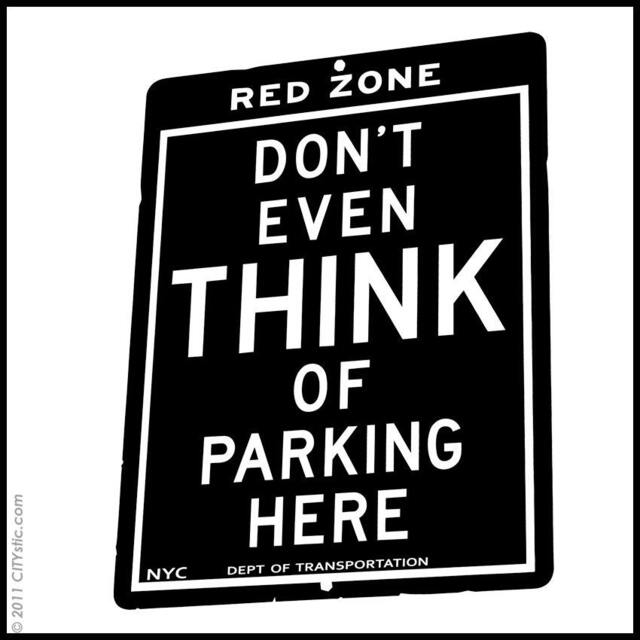 Nyc Road Sign Wall Decal Don't Even Think Of Parking Here - image 1