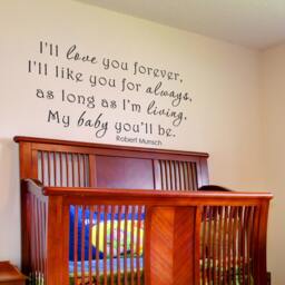 Nursery Quote Wall Decal For Baby Girl & Boy Room Playroom Art - 032 - thumbnail 1