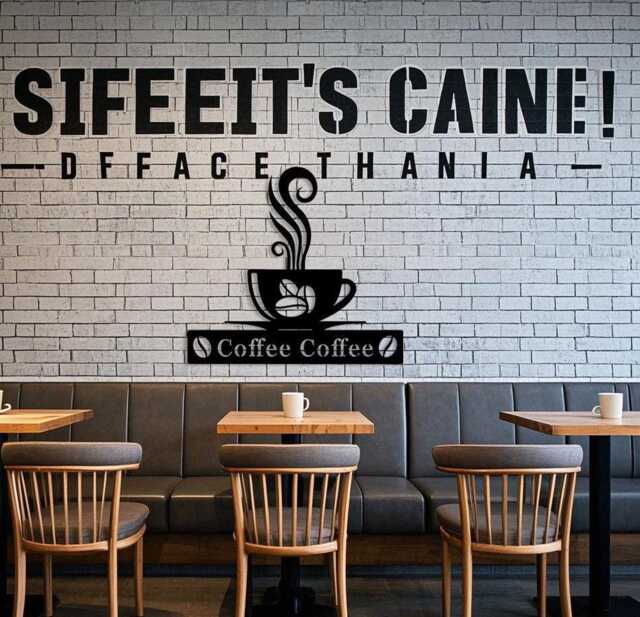 Custom Coffee Sign, Personalised Sign For Kitchen, Time Decor, Decor Gifts Lover, Bar Wall Art - image 1