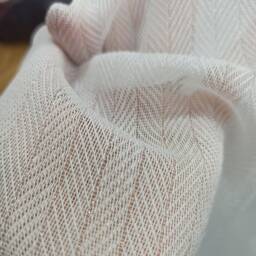 Front Door Curtain, Sheer Door Curtain, French Curtains, Herringbone Pattern, White Sidelight Privacy Curtain - thumbnail 3