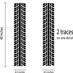 Tire Treads Wall Decal Tracks Vinyl Sticker Home Decor Ideas Room Interior Art 1(Trs - thumbnail 2