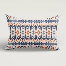 Kilim Rectangular Pillow Cover/Lumbar Turkish Kilim Cushion Cover/Farmhouse Style Ethnic Case/Housewarming Gift - thumbnail 2