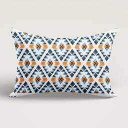 Kilim Rectangular Pillow Cover/Lumbar Turkish Kilim Cushion Cover/Farmhouse Style Ethnic Case/Housewarming Gift - thumbnail 3