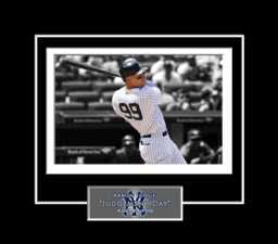 Aaron Judge New York Yankees Limited Edition Matted Wall Decor Art Print, Mlb Baseball Fan Memorabilia Collectible Gift - thumbnail 1
