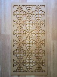 Floral Lattice Mdf Decorative Screen Laser-Cut Radiator Panel, Wall Art 0019 - thumbnail 1
