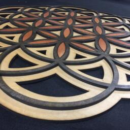 Laser Cut Flower Of Life Wall Art Sacred Geometry Decor - thumbnail 2