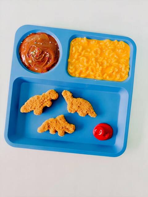 Kiddie Dinner Wall Sculpture /Pop Art/ Kitschy/ Glitter/ Fake Food/Retro/ 90S/ Nostalgic/ Dopamine Decor - image 1