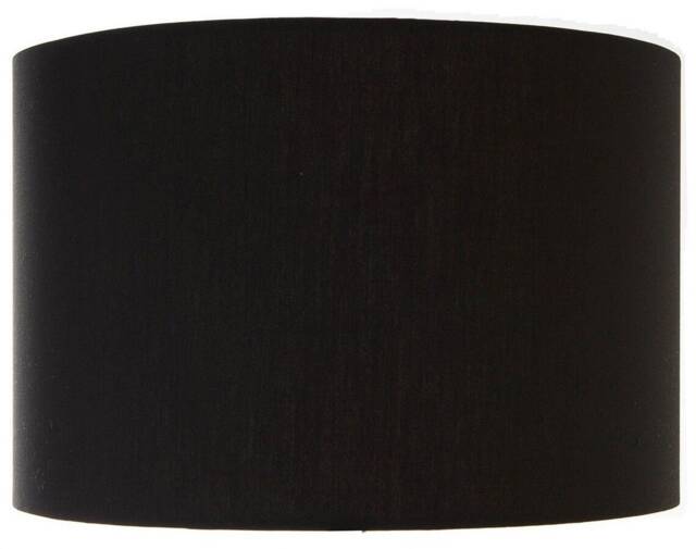 Contemporary Black Lampshade Handmade in UK Linen Effect Cotton Drum For Table Floor Ceiling Pendant Light Fabric Lamp Shade - image 1