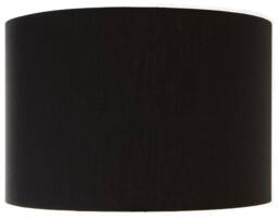 Contemporary Black Lampshade Handmade in UK Linen Effect Cotton Drum For Table Floor Ceiling Pendant Light Fabric Lamp Shade - thumbnail 1