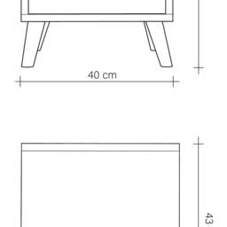 Oak Nightstand Tabb No. 1 - thumbnail 4