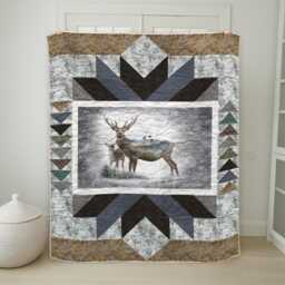 Winter Guardian Quilt Pattern - Deer Snow Scene Throw Size - PDF Download - thumbnail 4