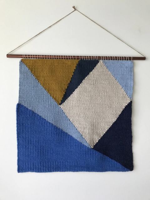 Custom - Large Geometric Wall Hanging, Weaving, Statement Art, Yarn Tapestry, Woven Weaving - image 1