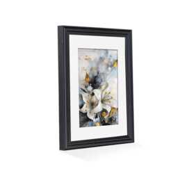 A1 A2 A3 A4 Long Narrow Wall Art Picture Frame With Mount - A5 Maximalist Decor Photo Best Friend Gift-Classic Style Black - thumbnail 2