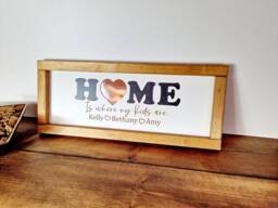 Personalized Family Wooden Wall Sign Rustic Home Decor - thumbnail 1