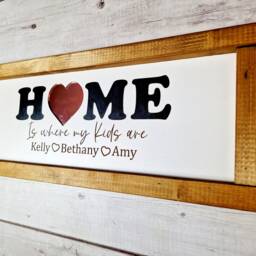 Personalized Family Wooden Wall Sign Rustic Home Decor - thumbnail 3