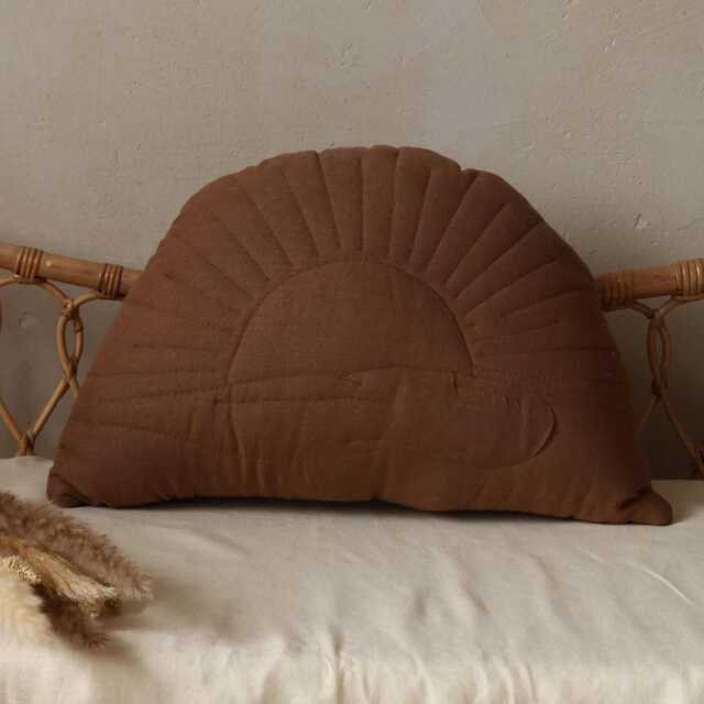 Brown Sun Linen Pillow - image 1