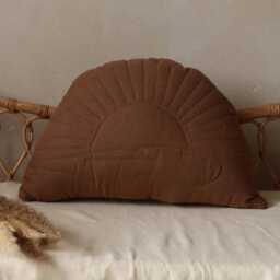 Brown Sun Linen Pillow - thumbnail 1