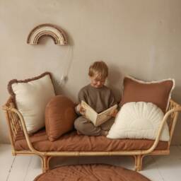Brown Sun Linen Pillow - thumbnail 3