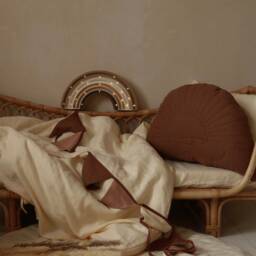 Brown Sun Linen Pillow - thumbnail 2