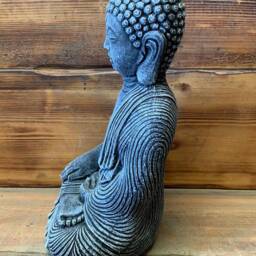 stone Garden Large Highlighted Bronze Maze Robe Buddha Gift Concrete Ornament - thumbnail 4