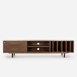 Mid-Century Sideboard, Dresser, Commode, Credenza Made Of Walnut Vaneer - Livlo O-S18 - thumbnail 4
