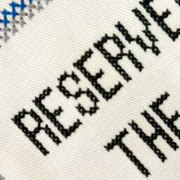 Personalized Cross Stitch Wall Hanging, Custom Quote Sign, Textile Art - thumbnail 3