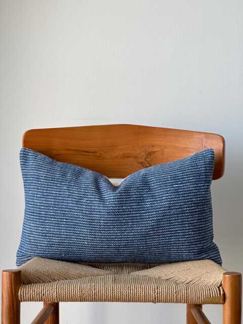 Indigo Neutral Natural Color & Fiber Pillow Cover - image 1