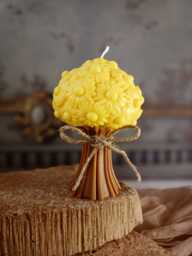 Handmade Sunflower Bouquet Candle Soy & Bee Wax Decor - thumbnail 1