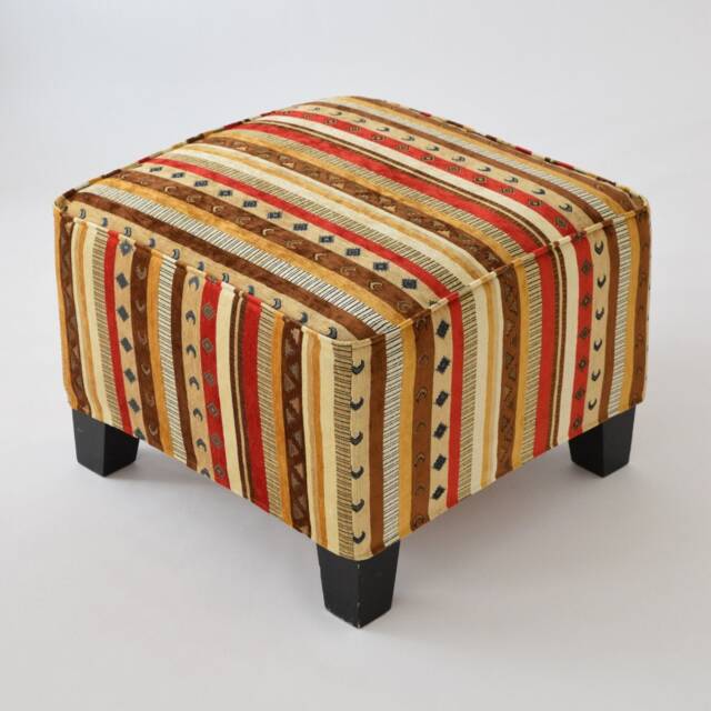 Ekenas Footstool Slipcover F03 Tribal Bohemian Kilim Rug Ottoman Footstool Cover Tabouret Couverture Fu??hocker Abdeckung - image 1
