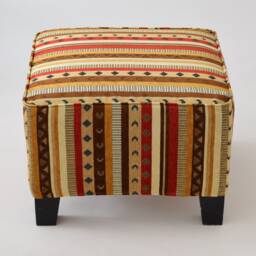 Ekenas Footstool Slipcover F03 Tribal Bohemian Kilim Rug Ottoman Footstool Cover Tabouret Couverture Fu??hocker Abdeckung - thumbnail 2