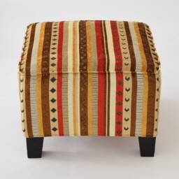 Ekenas Footstool Slipcover F03 Tribal Bohemian Kilim Rug Ottoman Footstool Cover Tabouret Couverture Fu??hocker Abdeckung - thumbnail 3