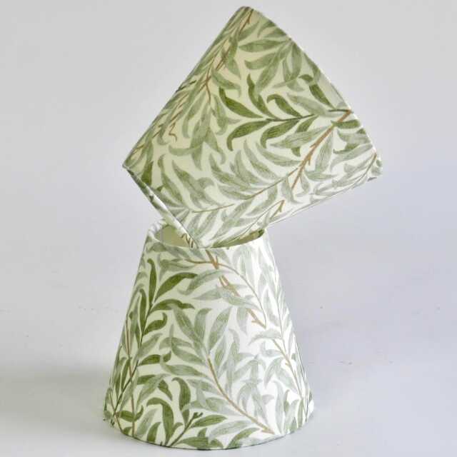 William Morris Bough Lampshade Handmade Clip-On Shade For Wall Lights. Sage Green - image 1