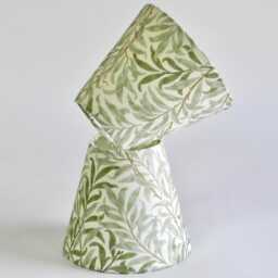 William Morris Bough Lampshade Handmade Clip-On Shade For Wall Lights. Sage Green - thumbnail 1
