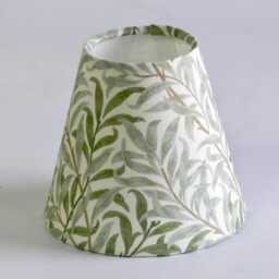 William Morris Bough Lampshade Handmade Clip-On Shade For Wall Lights. Sage Green - thumbnail 2
