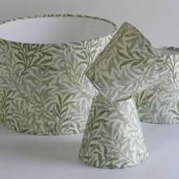 William Morris Bough Lampshade Handmade Clip-On Shade For Wall Lights. Sage Green - thumbnail 3