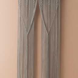 Macrame Curtain, Modern Wall Art, Door Window Macrame, Farmhouse Decor, Bedroom Valance, Bohemian Tapestry, Housewarming Gift C06 - thumbnail 4