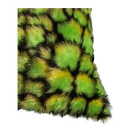 Beautiful & Soft Crocodile/Dinosaur Scale Faux Fur Fluff Cushion Cover Great Fun Fabric Decorative Fits 18 X - thumbnail 2