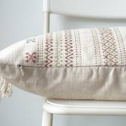 Tribal Hemp Hand Woven Natural Dye Color Pillow Cover - thumbnail 3