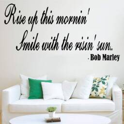 Smile With The Rising Sun - 0177 Wall Art Decal, Transfer, Mural, Sticker, 75 Colours, 5 Sizes, Interior Or Exterior Use , Easy To Apply