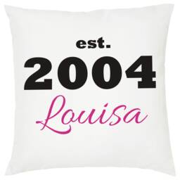 Personalized 18Th Birthday Cushion Floral Name Gift - thumbnail 4