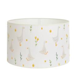 Lampshade Goose & Flower, Children's Fabric Light, Baby Room Decoration, Pastel Lighting Fixture, Available Pendant Light